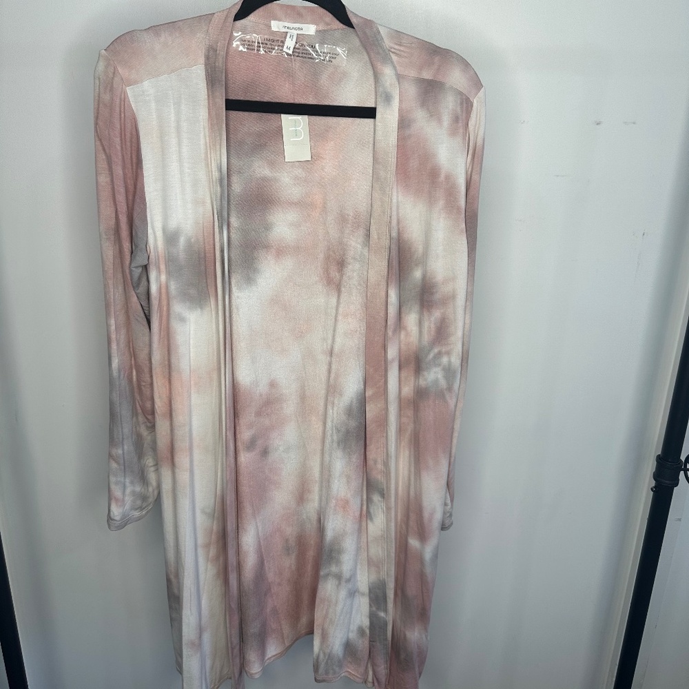 Maurices Tie-Dye Long Cardigan-Size Medium
